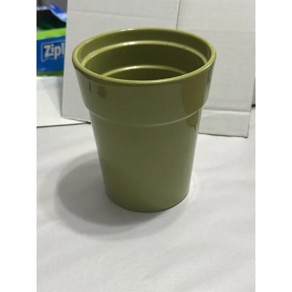 Green Planter Made in Germany Ceramic Pot 6.5 